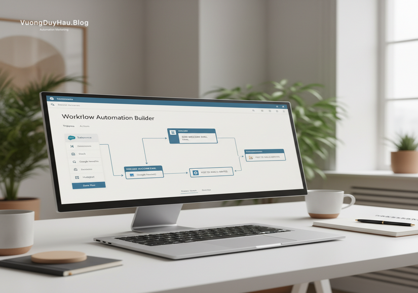 Tool đăng bài Facebook miễn phí: Giải pháp tối ưu? Minh họa quy trình workflow tự động hóa để tối ưu quản lý nội dung Facebook